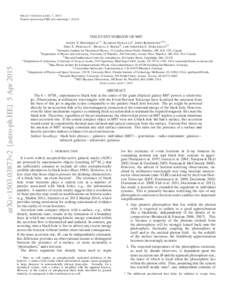 D RAFT VERSION A PRIL 7, 2015 Preprint typeset using LATEX style emulateapj vTHE EVENT HORIZON OF M87 AVERY E. B RODERICK 1,2 , R AMESH NARAYAN 3 , J OHN KORMENDY 4,5,6 , E RIC S. P ERLMAN 7 , M ARCIA J. R IEKE