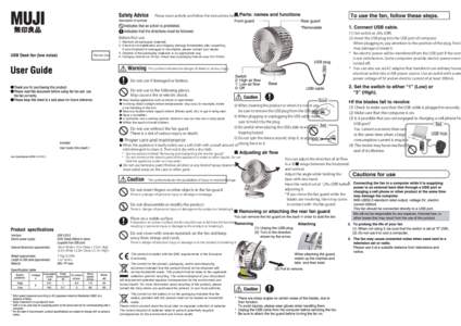 Please read carefully and follow the instructions belowSet switch at „0‰ (Oﬀ). (2) Insert the USB plug into the USB port of computer. When plugging in, pay attention to the position of the plug. Forcin may d