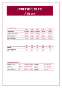 CHIFFRES CLES ATB 2009  