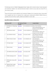 Hong Kong Exchanges and Clearing / Fidessa / Market data / SunGard / Independent software vendor / Email / Hong Kong Futures Exchange / Hong Kong Stock Exchange / Economy of Hong Kong / Financial economics / Finance