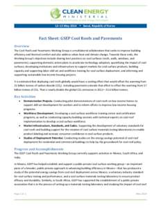 Fact Sheet: GSEP Cool Roofs and Pavements