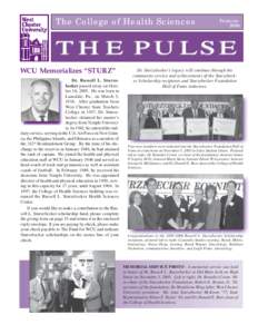 Middle States Association of Colleges and Schools / Pennsylvania State Athletic Conference / West Chester University of Pennsylvania / West Chester /  Pennsylvania / Nursing / Health promotion / Western Carolina University / West Coast University / Health / American Association of State Colleges and Universities / Eastern Pennsylvania Rugby Union