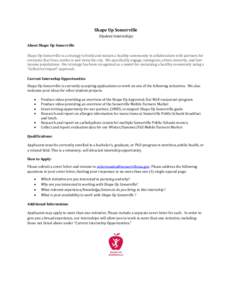 Somerville /  Massachusetts / Somerville /  New Jersey / Cover letter / Personal life / Management / Employment / Human resource management / Internship