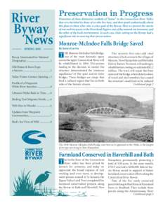 River Byway News SPRING[removed]Byway Nominated for National