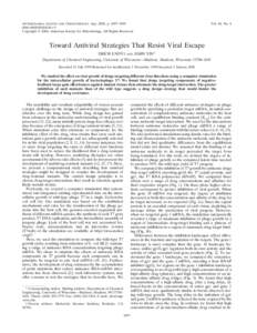 ANTIMICROBIAL AGENTS AND CHEMOTHERAPY, Apr. 2000, p. 1097–[removed]/$04.00⫹0 Copyright © 2000, American Society for Microbiology. All Rights Reserved. Vol. 44, No. 4