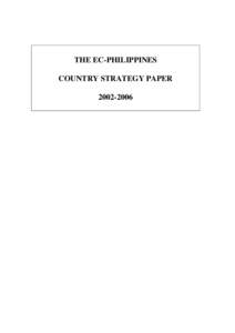 The EC-Philippines Country Strategy Paper[removed]