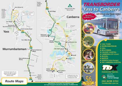 Highways in New South Wales / CountryLink / Transborder Express / Canberra / Murrumbateman / Yass Valley Council / Belconnen / Yass Valley Way / ACTION / States and territories of Australia / Transport in Australia / Australian Capital Territory