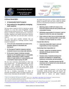 Environmental economics / Impact assessment / Sustainability / Design / Environmental social science / Life-cycle assessment / Ecological footprint / Gross domestic product / Environment / Earth / Industrial ecology