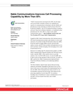 Nable Communications: Oracle Customer Case Study