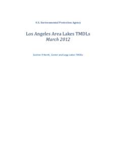 Environment / Water pollution / Fluvial landforms / Environmental soil science / Clean Water Act / Whittier Narrows / Total maximum daily load / Stormwater / Lake / Water / Earth / Hydrology