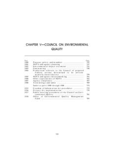 CHAPTER V—COUNCIL ON ENVIRONMENTAL QUALITY Part  1500