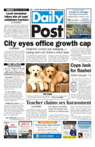 No. 1 in Palo Alto and the Mid-Peninsula  MONDAY, March 2, 2015 Local lawmaker takes aim at cops’