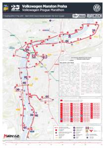 Volkswagen Maraton Praha Volkswagen Prague Marathon 11. května 2014 | 11 May 2014 Start | 9:00 | Staroměstské Náměstí/ Old Town Square Průmyslový palác Holešovice