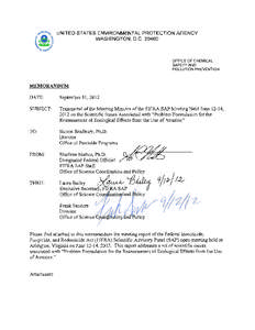 Pesticides in the United States / Chemistry / Pesticides / 92nd United States Congress / Federal Insecticide /  Fungicide /  and Rodenticide Act / Food Quality Protection Act / Atrazine / Scientific Advisory Panel / Pesticide / United States Environmental Protection Agency / Environment / Endocrine disruptors