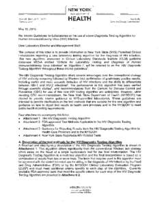 Interim Guidelines for Laboratories on the use of a new Diagnostic Testing Algorithm for Human Immunodeficiency Virus (HIV) Infection