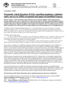 Missouri Department of Health and Senior Services Bureau of Ambulatory Care P.O. Box 570, Jefferson City, MO[removed]Phone: [removed]FAX: [removed]RELAY MISSOURI for Hearing and Speech Impaired[removed] 