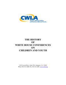 CWLA History of White House Conferences