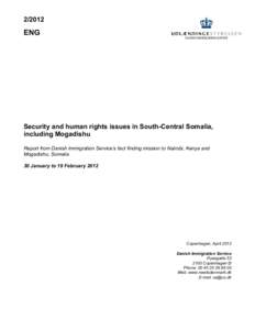 ENG Security and human rights issues in South-Central Somalia, including Mogadishu