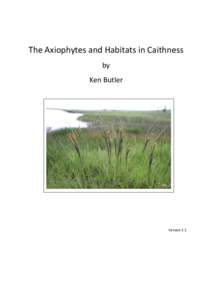 The Axiophytes and Habitats in Caithness by Ken Butler Version 1.1