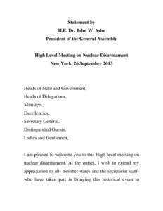 Microsoft Word - HLM on Nuclear Disarmament PGA Statement2.doc