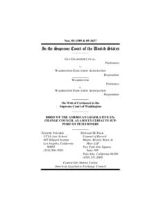 Machinists v. Street / Amicus curiae / United States Constitution / Campaign finance reform in the United States / Lehnert v. Ferris Faculty Association / Communications Workers of America v. Beck / Law / Case law / International Association of Machinists and Aerospace Workers