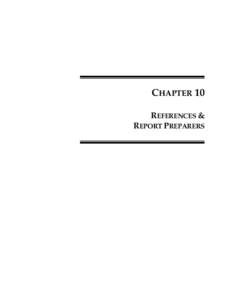 CHAPTER 10 REFERENCES & REPORT PREPARERS CHAPTER 10 REFERENCES AND REPORT PREPARERS 10.1