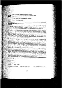 Bordbar and Gal/in  Introduction The Heritage Country Integrated Transport Strategy is a landmark study in the futwe of transport planning in Western Australia