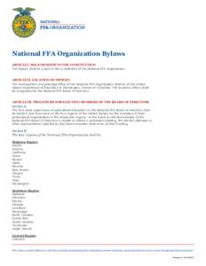 National FFA Organization / Business / Economy / Structure / Board of directors / Agricultural education / New Jersey Department of Agriculture / National Junior Horticultural Association