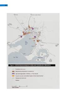 • v Bendlgo  Sydney, Canberra, Brisbane Figure 3 • METROPOLITAN MANUFACTURING AND TECHNOLOGY PRECINCTS Established urban areas