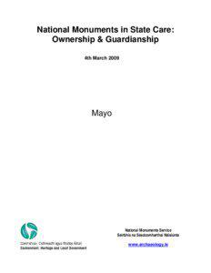 National Monuments in State Care: Ownership & Guardianship 4th March 2009