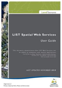 GIS software / Geographic data and information / Geography / Open Geospatial Consortium / Data / ISO/TC 211 / Geographic information systems / ArcGIS Server / Cartography / ArcGIS / Web Map Service / Esri