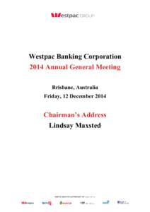 St.George Bank / Gail Kelly / Banks of Australia / Westpac / Economy of Australia