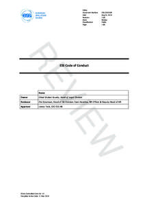 Policy Document Number Date Revision State Classification