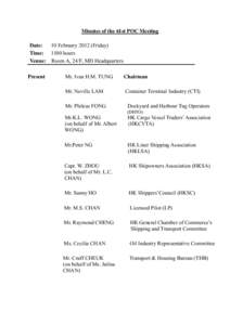 Minutes of 61st POC meeting[removed]