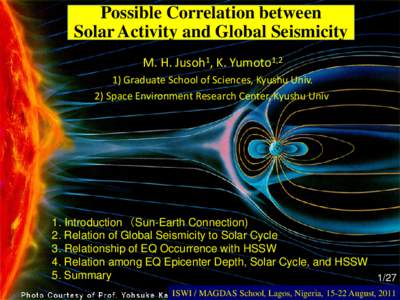 Correlation of Solar Activity with Seismic Event