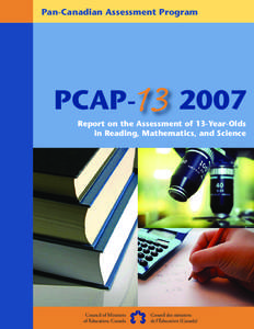 Pan-Canadian Assessment Program  PCAP- 2007
