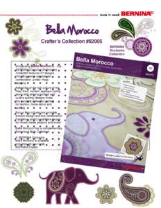 Bella Morocco Crafter’s Collection #82005 BERNINA Exclusive Collection