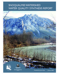 Snoqualmie Water Quality Synthesis Report - January 2009
