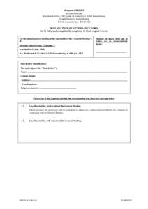 Microsoft Word - eDreams ODIGEO - Declaration of Attendance Form (AGM 2014)