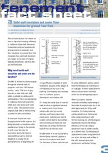 tenement fact sheet 3	 Solid wall insulation and under floor insulation for ground floor flats  3