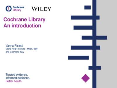 The Cochrane Library An introduction