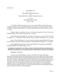 661 F.2d 150 Jessie SHORT, et al. v. The UNITED STATES, Defendant, and Hoopa Valley Tribe of Indians, Defendant-Intervenor.