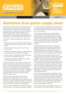 Grains Research  Northern Region SUMMER[removed]Australian feed grains supply chain