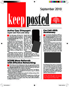 September[removed]keep posted THE GREENWICH LIBRARY NEWSLETTER