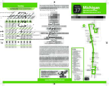 Route  Saturday and Sunday Effective February 8, [removed]