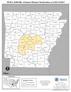 FEMA-4100-DR, Arkansas Disaster Declaration as of[removed]MO Benton  Carroll
