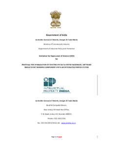 Government of India Controller General of Patents, Designs & Trade Marks Ministry of Commerce & Industry Department of Industrial Policy and Promotion  Invitation for Expression of Interest (EOI)