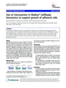 Microcarrier / Cell culture / BMC journals / Biotechnology / Biology / Bioreactor