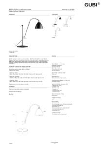 BESTLITE BL1 // TABLE LAMP, EU MODEL  BESTLITE COLLECTION Designed by Robert Dudley Best