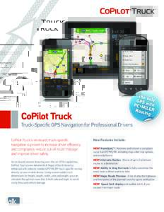 Global Positioning System / Routing / Truck stop / Truck / GPS navigation device / Route